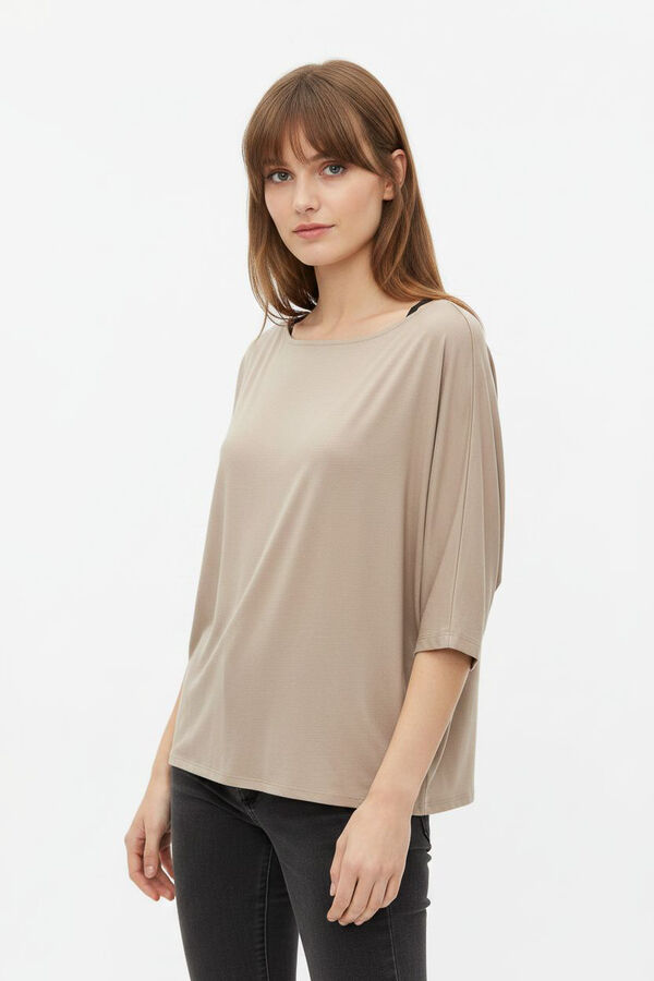 REMERA QUIMBO TAUPE CLARO image number null