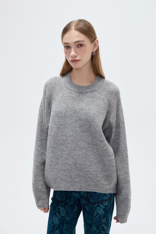 SWEATER CHULIA GRIS MELANGE MEDIO image number null
