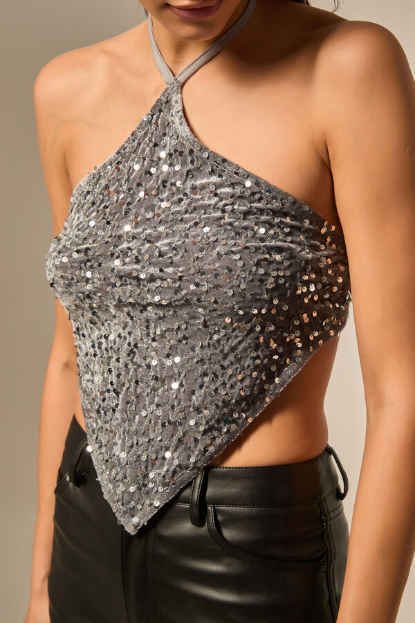 TOPS PUNTAL PLATEADO image number null