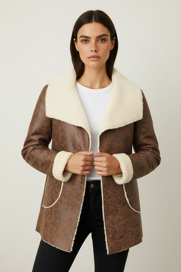 CHAQUETA MILLARA MARRON image number null