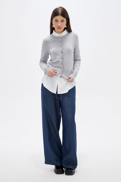 SACO SYLVEN GRIS MELANGE MEDIO image number null