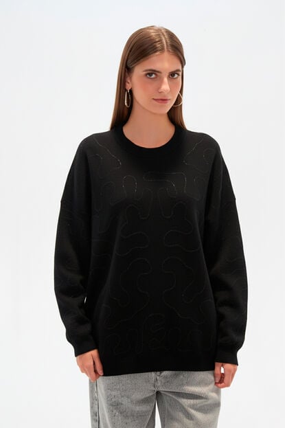 SWEATER DRACE NEGRO image number null