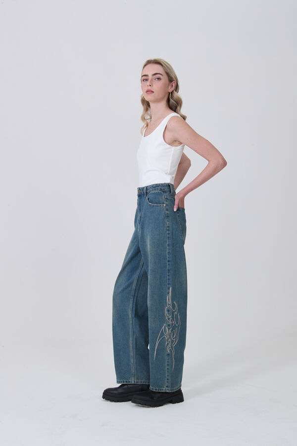 PANTALON QUARISE AZUL GRISACEO image number null
