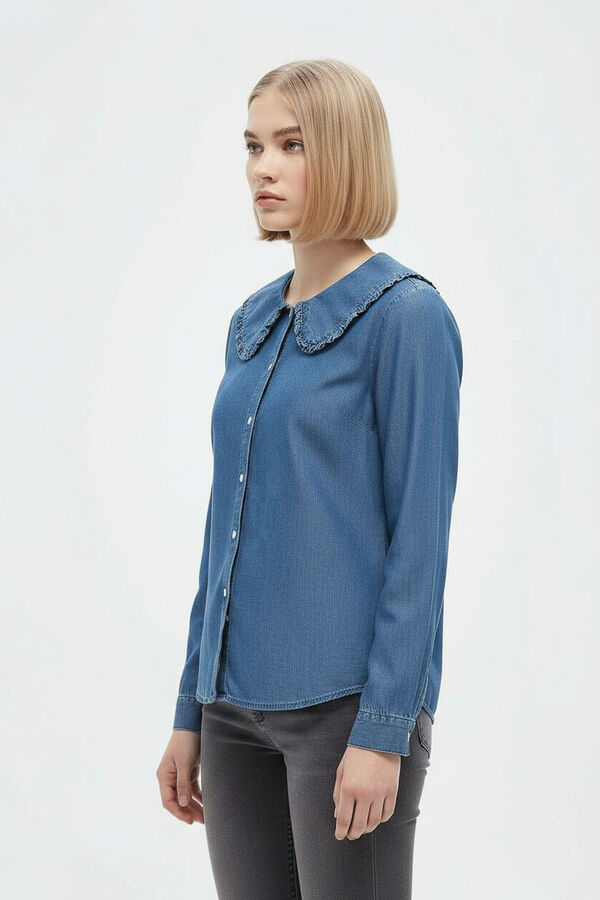 CAMISA HONNA 70607 AZUL MEDIO image number null
