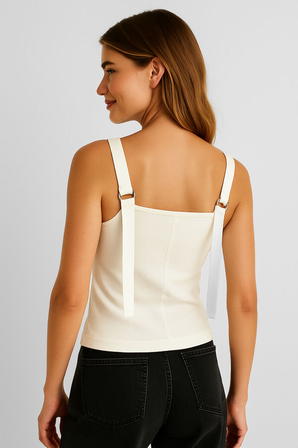 MUSCULOSA FISTULE MARFIL  / OFF WHITE image number null