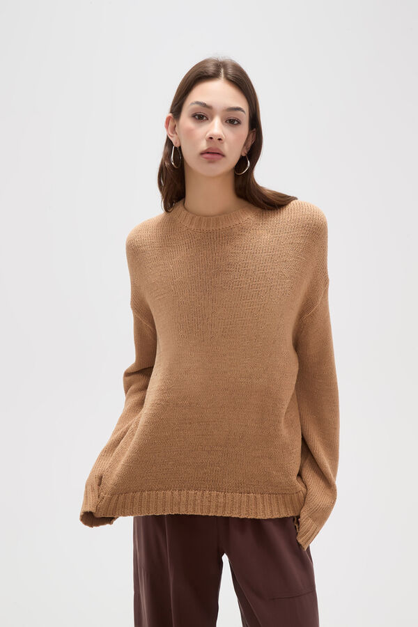 SWEATER SILICIA BEIGE OSCURO image number null