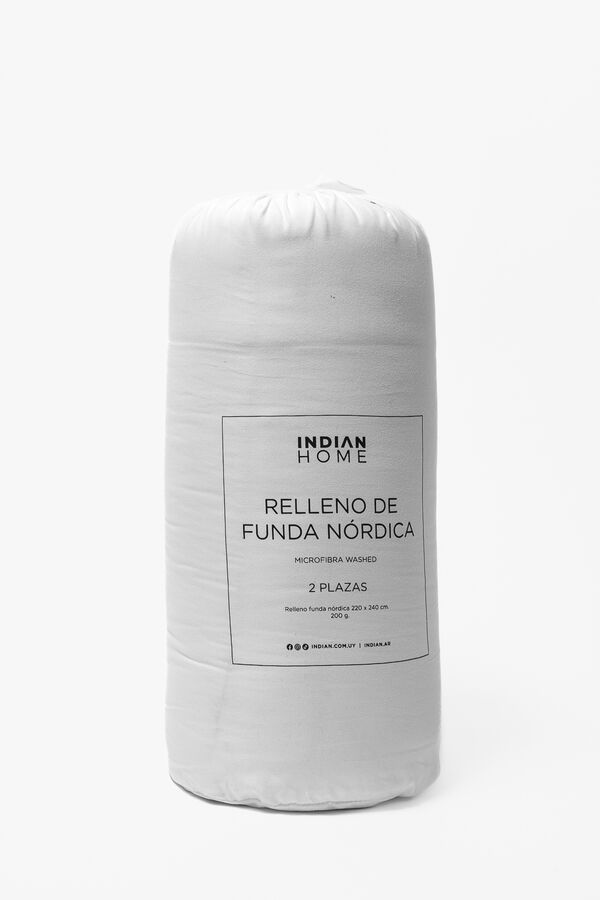 Relleno Funda N&oacute;rdica 2 Plazas Microfibra WASHED BLANCO image number null