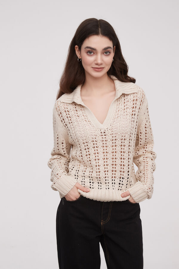 SWEATER FERNEY CRUDO / NATURAL image number null