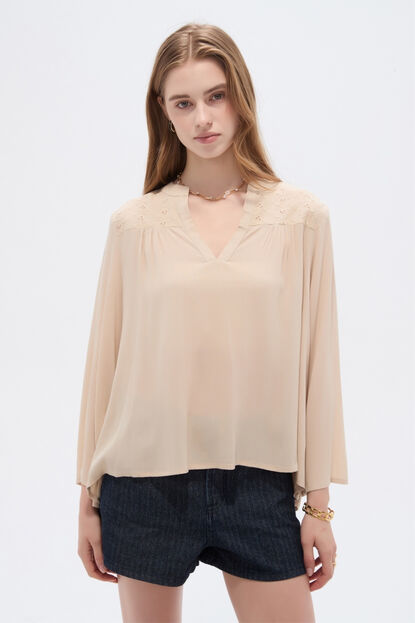 BLUSA BURSAS 70607 BEIGE image number null
