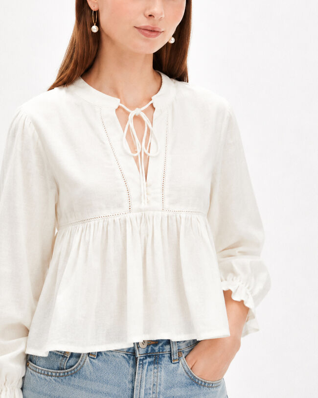 BLUSA TESEO 70607 MARFIL  / OFF WHITE image number null