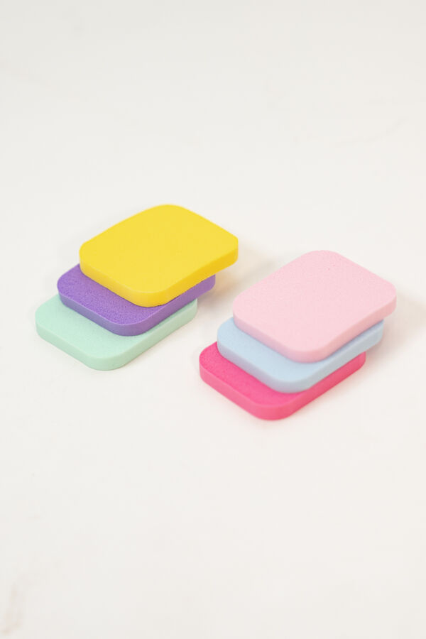 Set Esponjas Maquillaje Rectangular, x6 un. COLOR UNICO image number null