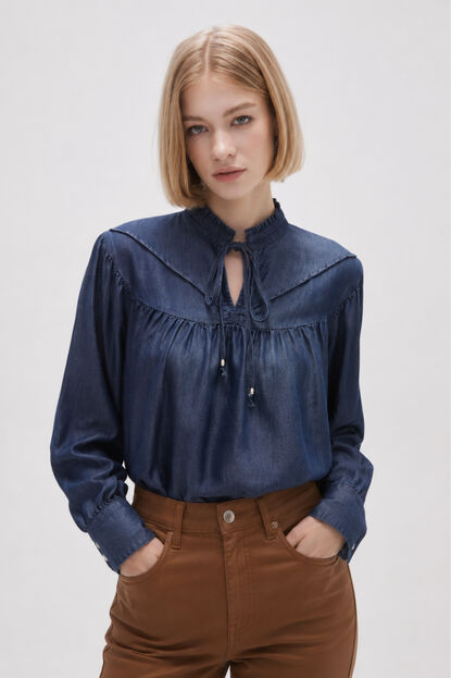 BLUSA FALROS AZUL INDIGO image number null