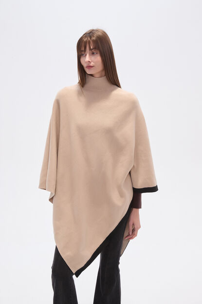 PONCHO TALIREL BEIGE image number null