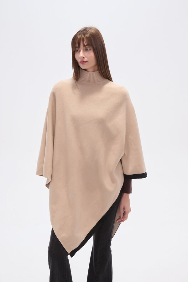 PONCHO TALIREL BEIGE image number null