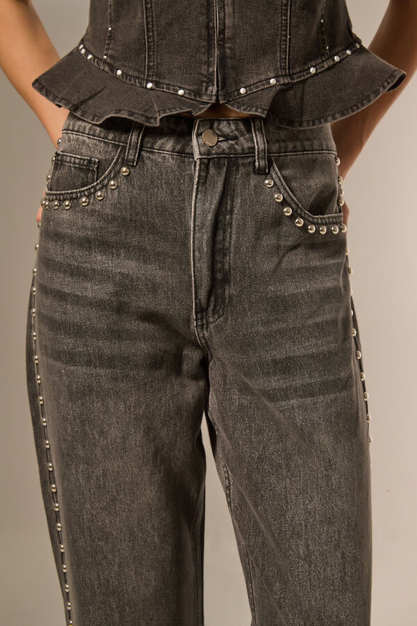 PANTALON LILIE GRIS CLARO image number null