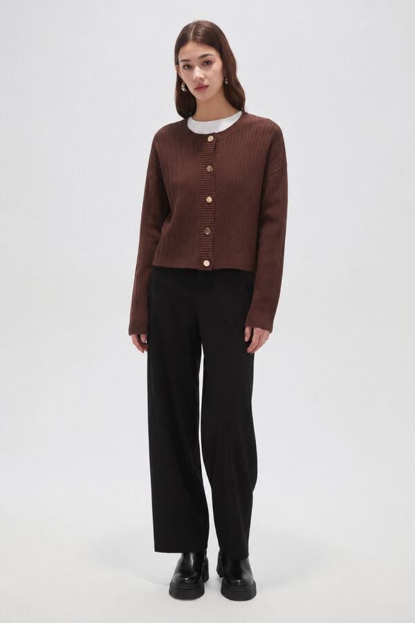 CARDIGAN ELOALIA CHOCOLATE image number null