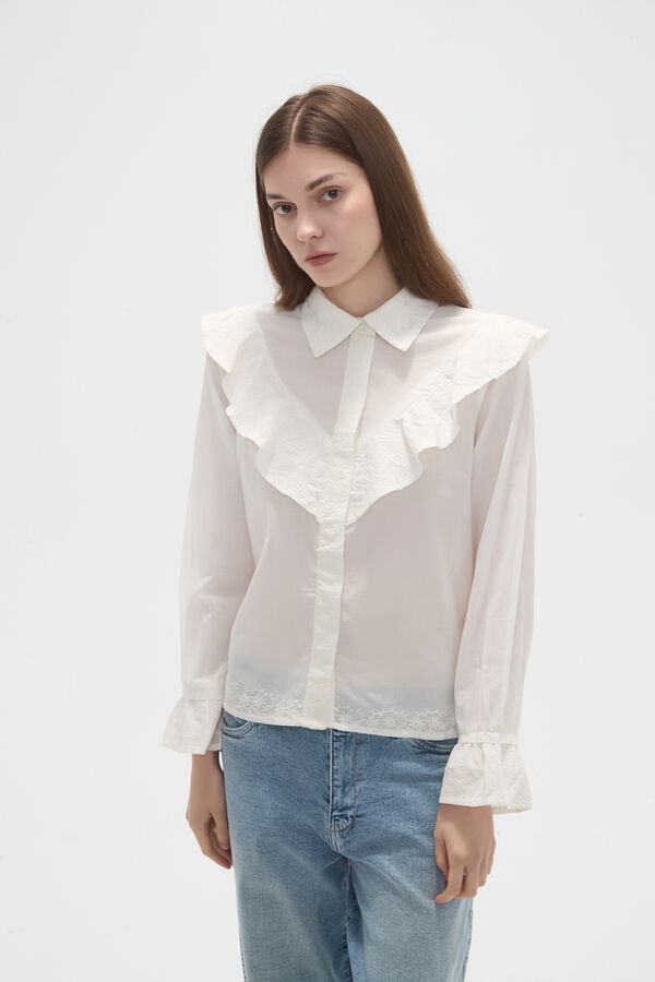 CAMISA HARIET MARFIL  / OFF WHITE image number null