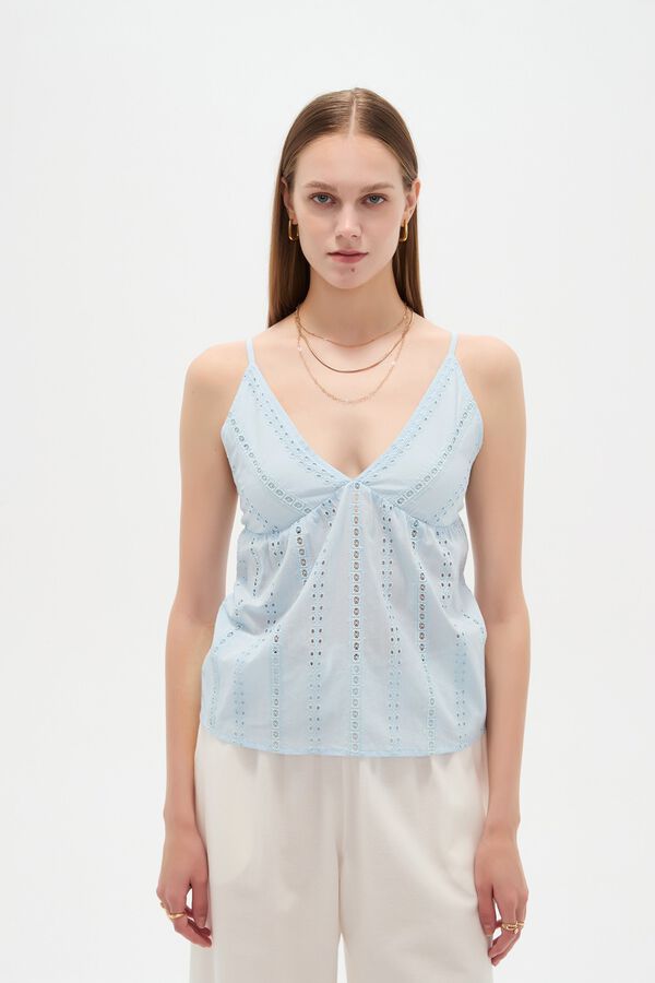 MUSCULOSA CUSIA 70809 CELESTE CLARO image number null