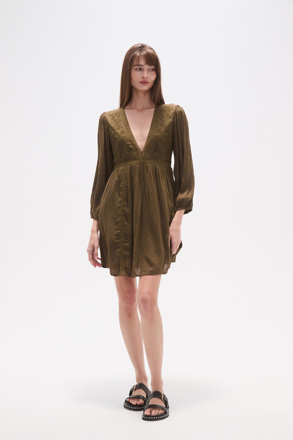 VESTIDO BOTHEI VERDE OLIVA OSCURO image number null