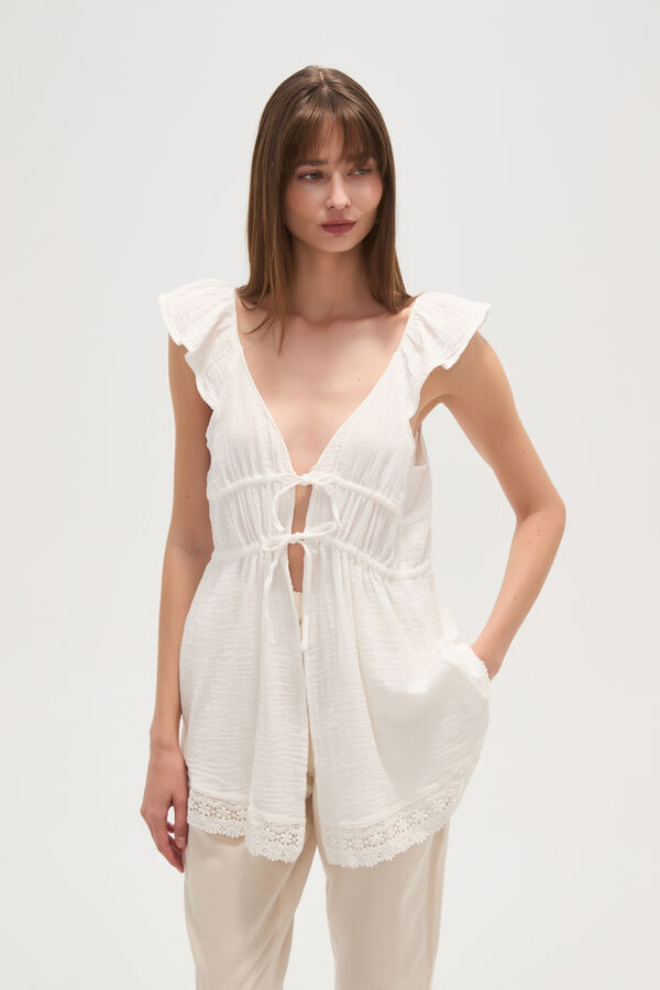 BLUSA ZEFIR BLANCO image number null