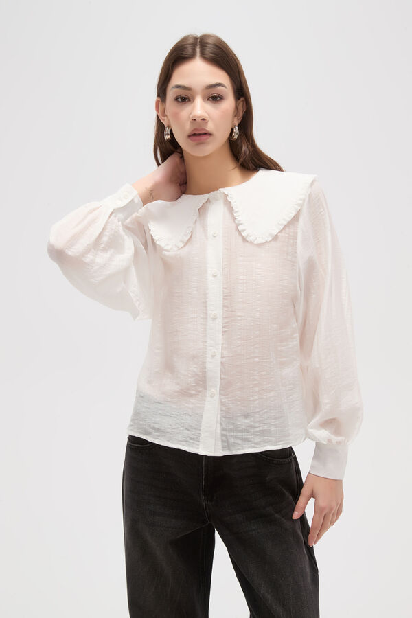 CAMISA RAELI MARFIL  / OFF WHITE image number null