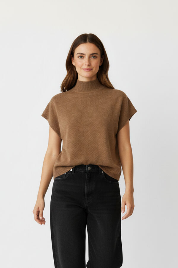 CHALECO MOCH TAUPE CLARO image number null