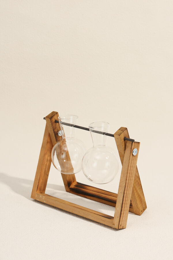 Florero Tubo con Base, 2 COLOR UNICO image number null