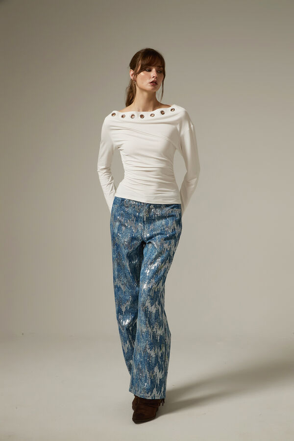 REMERA RIVRA 70607 MARFIL  / OFF WHITE image number null