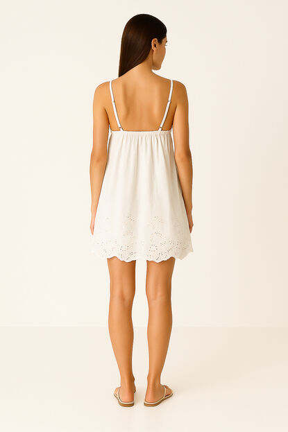 VESTIDO TIRAS BLANCO image number null
