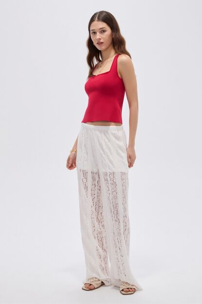 PANTALON COQUETA 70607 MARFIL  / OFF WHITE image number null