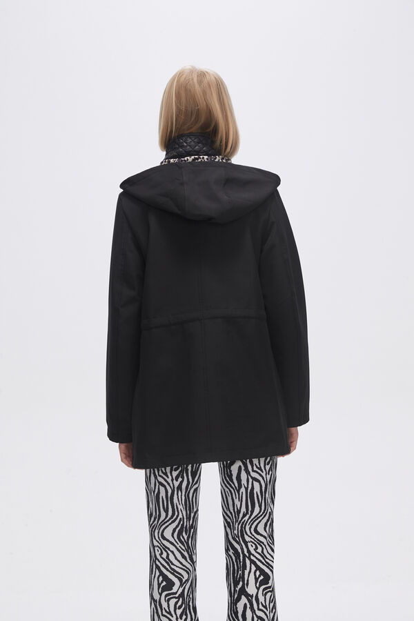 CAMPERA POPLINE NEGRO image number null