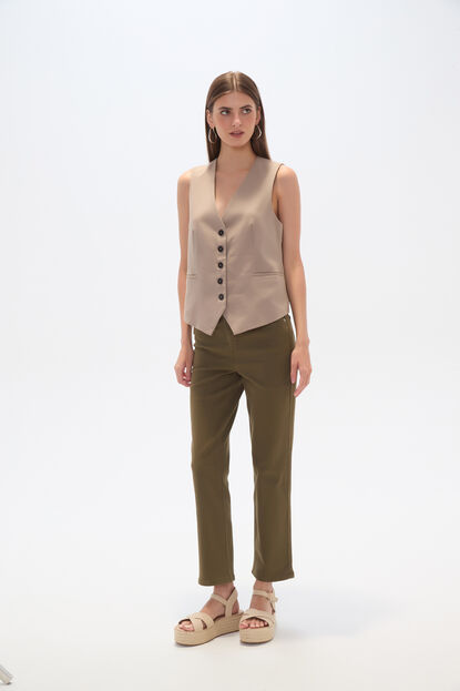 CHALECO ELIRA TAUPE CLARO image number null