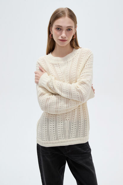 SWEATER ESTERNI 70809 MARFIL  / OFF WHITE image number null
