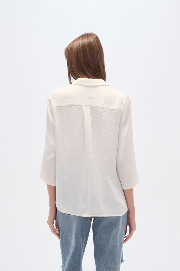 BLUSA LAREN MARFIL  / OFF WHITE image number null