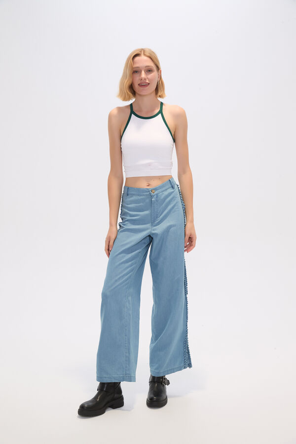 PANTALON BOLINER AZUL CLARO image number null