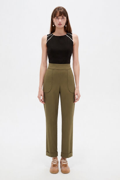 PANTALON ALVREN 70607 VERDE OLIVA image number null