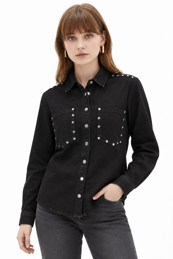 CAMISA TOTUS 70607 NEGRO image number null