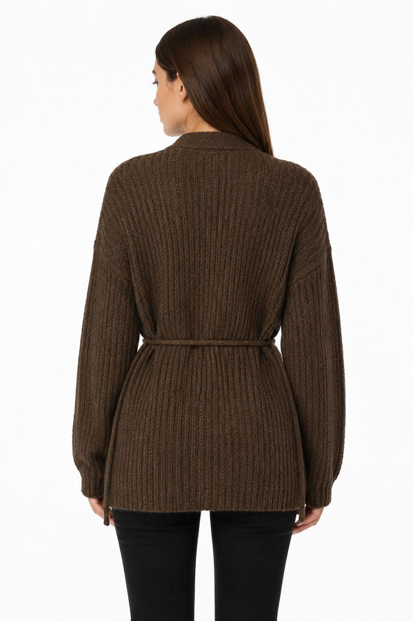 CARDIGAN TOURAE TAUPE / MINK / VISON image number null