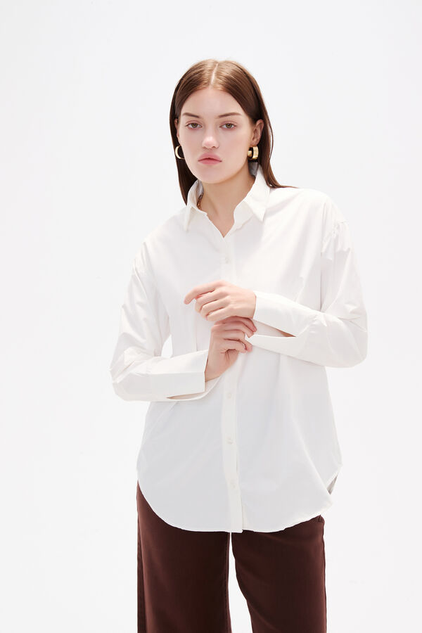 CAMISA OLIKA MARFIL  / OFF WHITE image number null