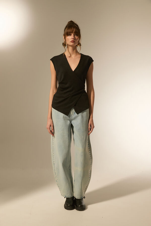PANTALON FERON CELESTE image number null