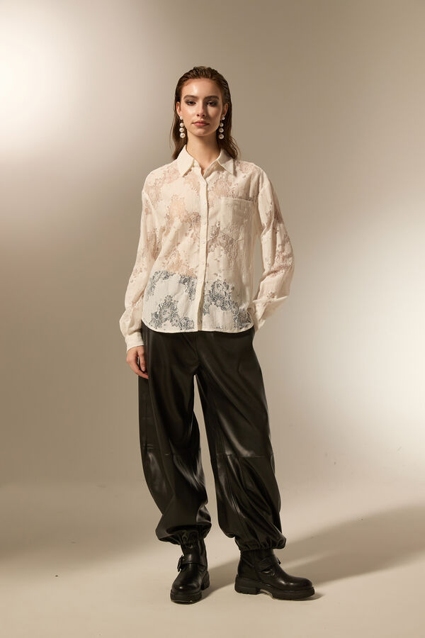 CAMISA VALESSA MARFIL  / OFF WHITE image number null