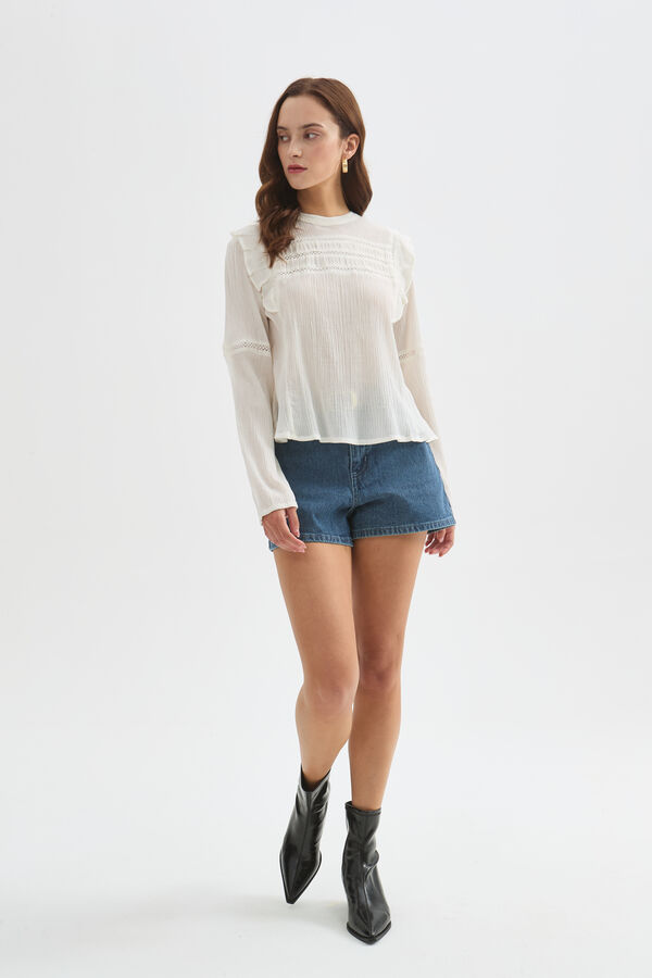 BLUSA SORLAN 70607 AMARILLO PALIDO image number null