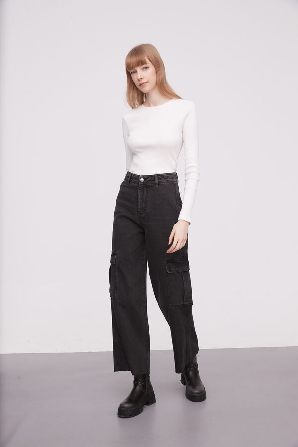 PANTALON YAZZ GRIS MEDIO image number null