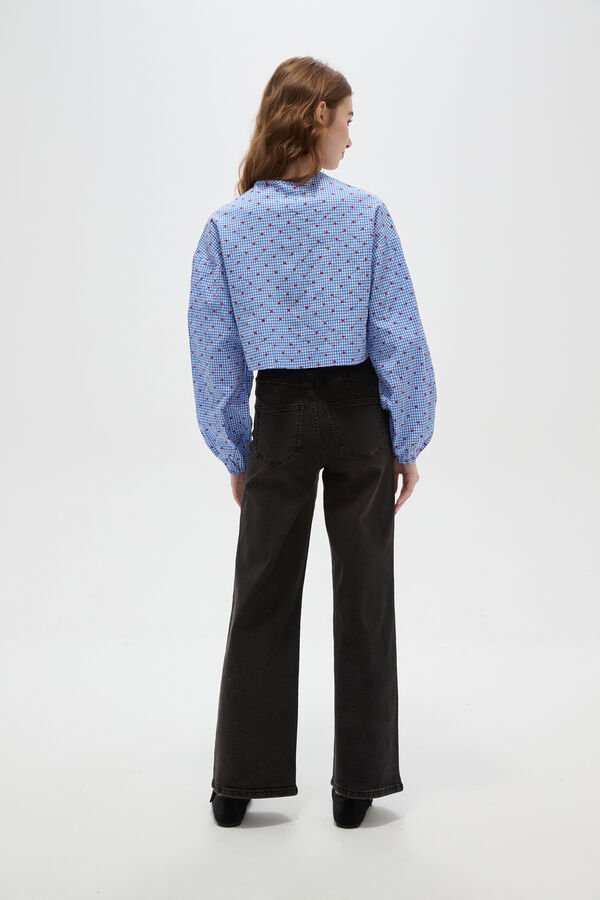 PANTALON RUBBIA GRIS OSCURO image number null