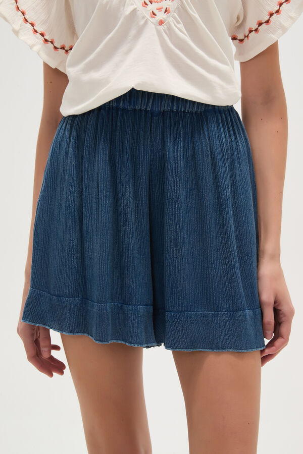 SHORT JOTHI AZUL PIEDRA image number null