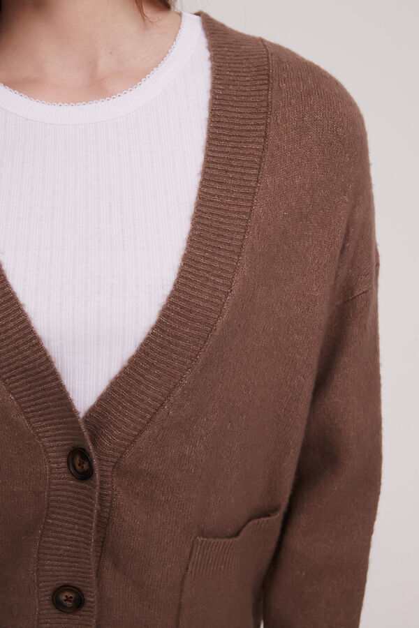 CARDIGAN SPATZ TAUPE / MINK / VISON image number null