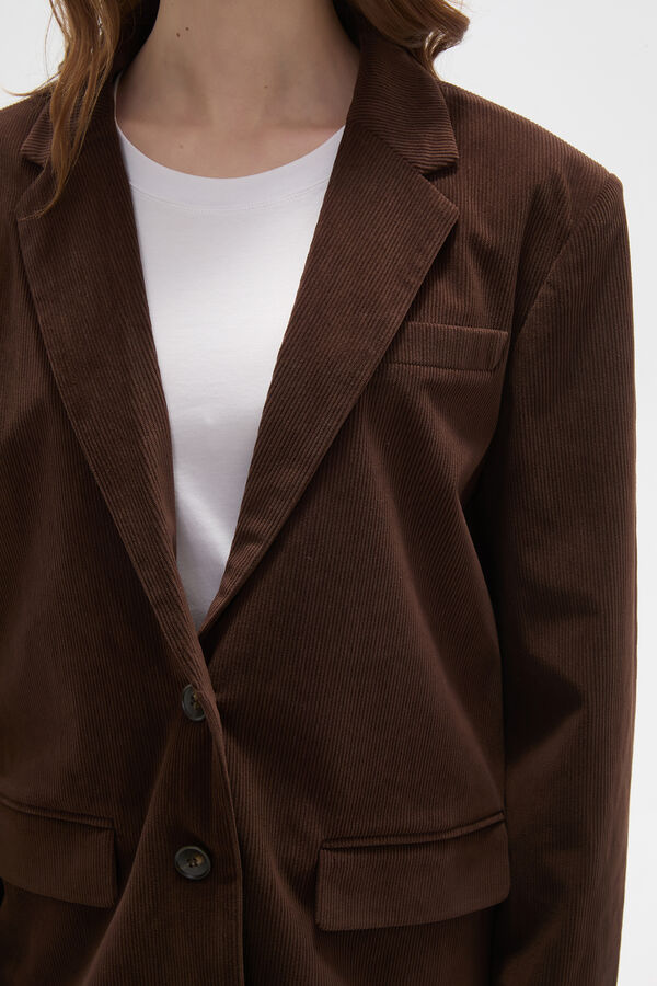 BLAZER RUFINI CHOCOLATE image number null