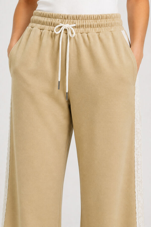 PANTALON DEPORTIVO ERYTH BEIGE image number null