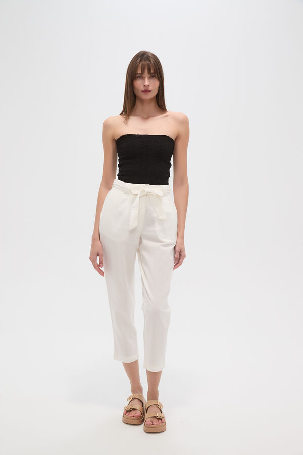 PANTALON SOUZA MARFIL  / OFF WHITE image number null