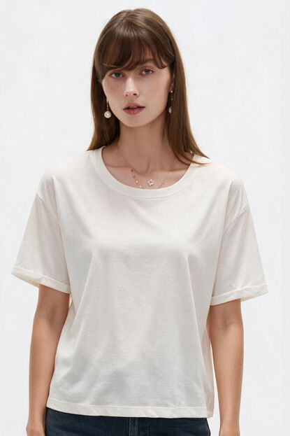 REMERA ENA 70607 MARFIL  / OFF WHITE image number null
